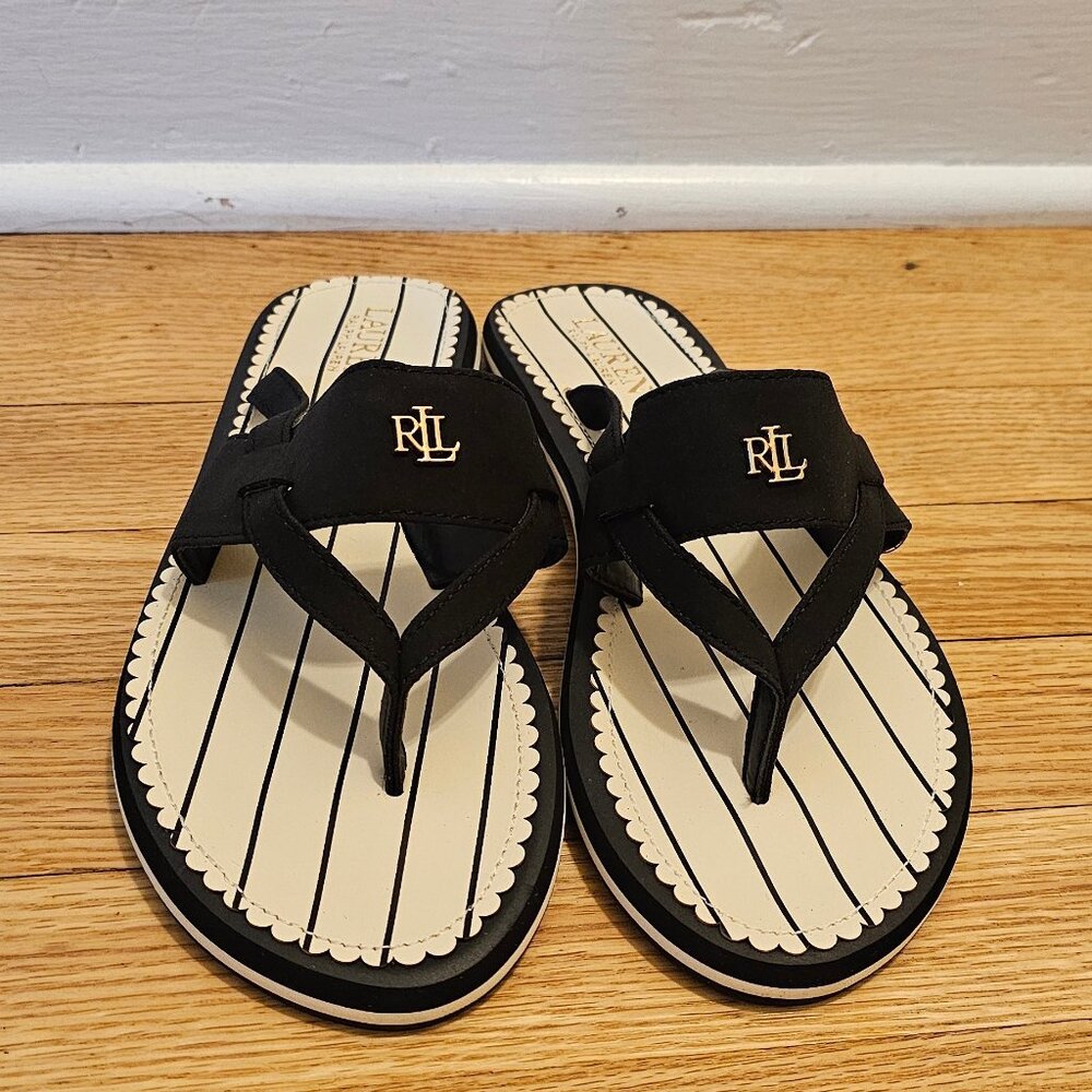 Lauren Ralph Lauren Rosalind Sandal Black US 9B (NWT)